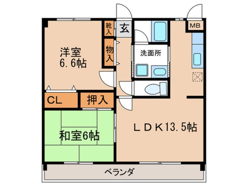 間取図 スカイメゾン赤松