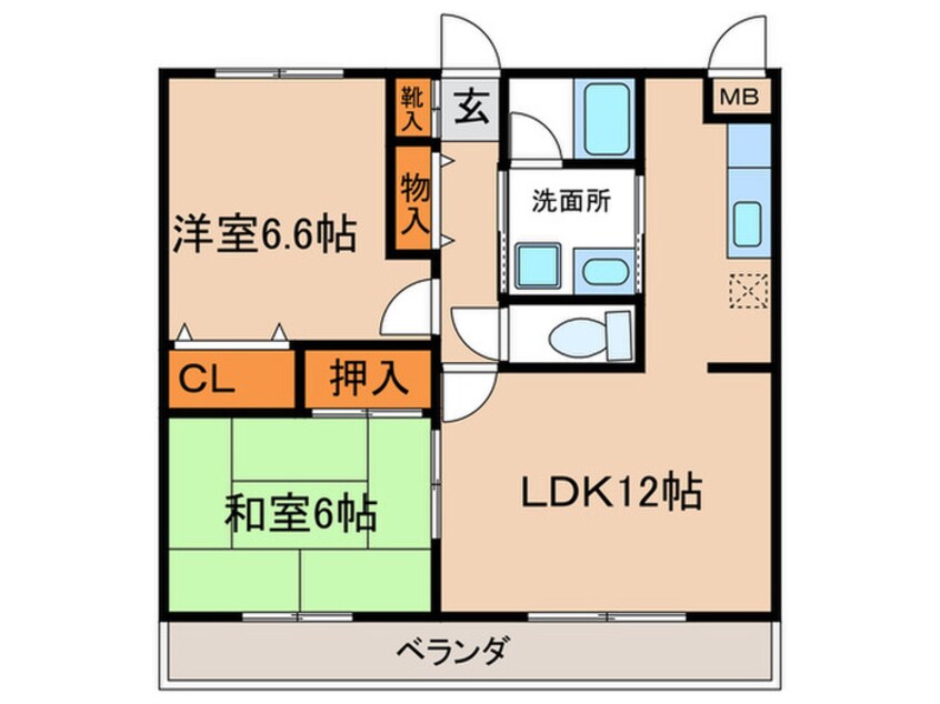 間取図 スカイメゾン赤松