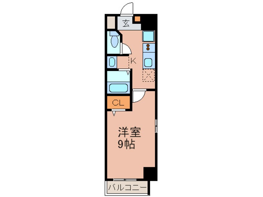 間取図 サンパティ－ク東片端