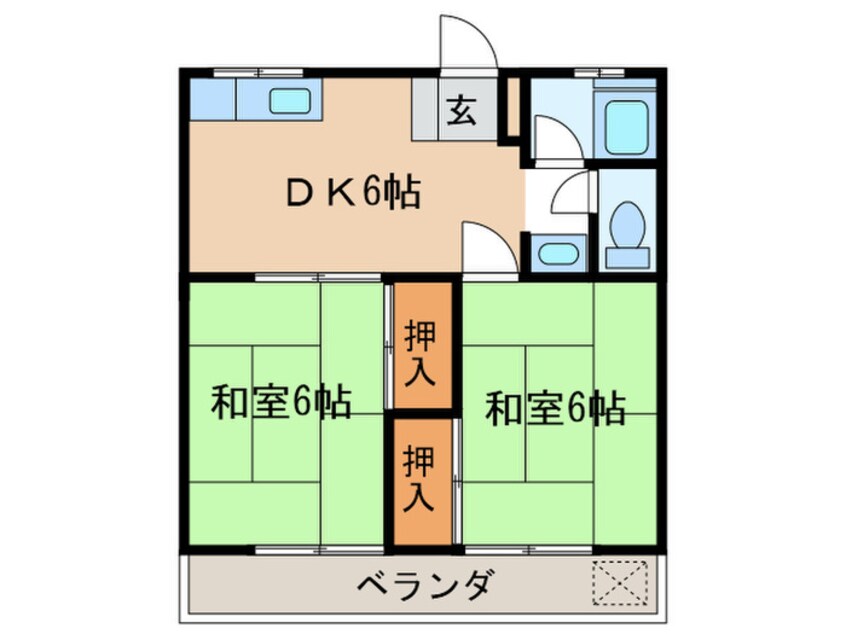 間取図 向山コーポラス