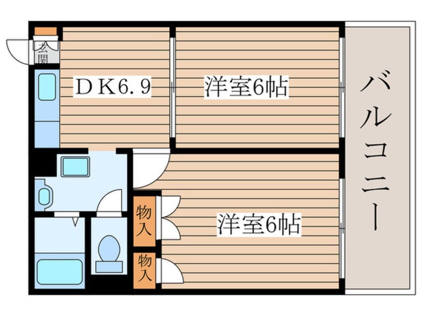 間取図 アイリス鶴里