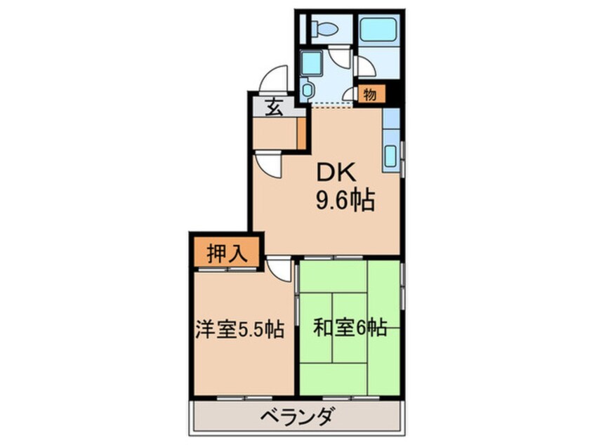 間取図 コーラル志賀
