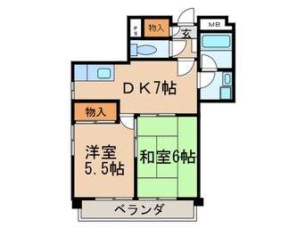 間取図 コーラル志賀