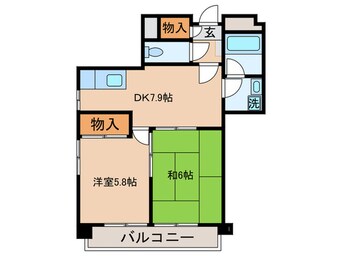 間取図 コーラル志賀