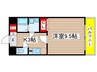 サンハイム桜山 1Kの間取り