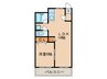 生駒マンション 1LDKの間取り
