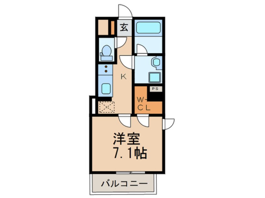 間取図 ラ　ルーチェ川名