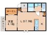 Delica黒川 1LDKの間取り