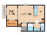 Delica黒川 1LDKの間取り