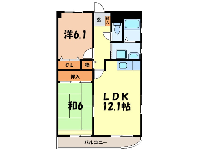 間取図 ベルドミ－ル藤