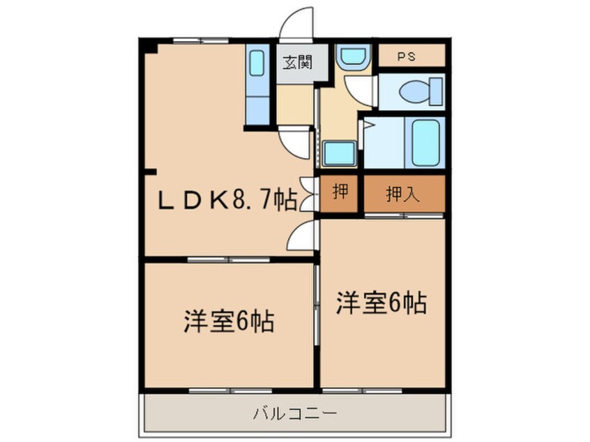 間取図 サンハイツＮＳ