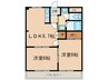 サンハイツＮＳ 2LDKの間取り