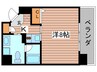 aLATO白壁 1Kの間取り