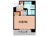 aLATO白壁 1Kの間取り