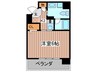 aLATO白壁 1Kの間取り