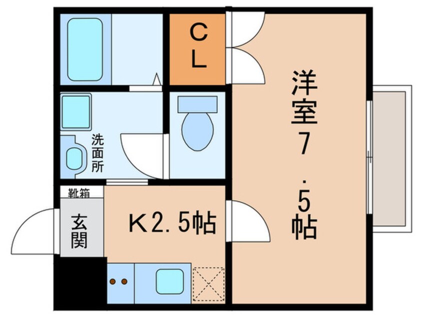 間取図 ｱﾝﾌﾟﾙｰﾙﾌﾞﾜSUMIIKE