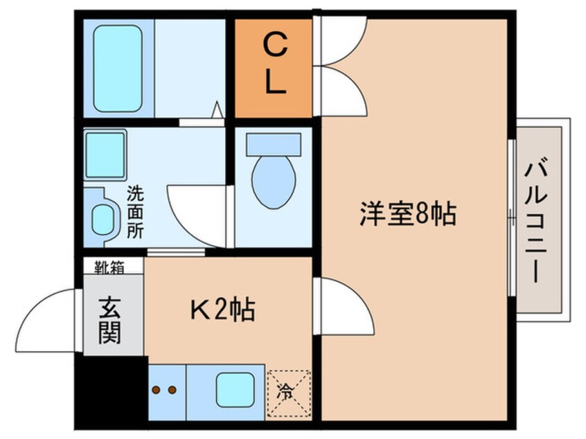 間取図 ｱﾝﾌﾟﾙｰﾙﾌﾞﾜSUMIIKE