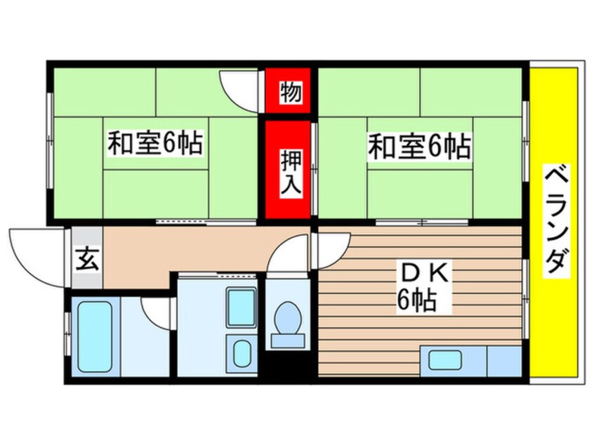 間取図 緑ハイツ