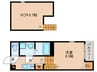 クレセール平安通 1Kの間取り