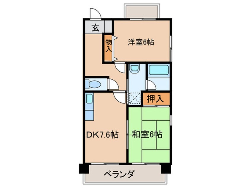 間取図 センタ－スクエア師勝