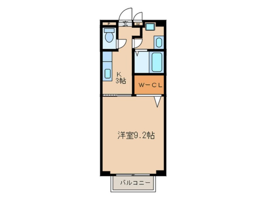 間取図 サンモ－ル緑Ａ棟