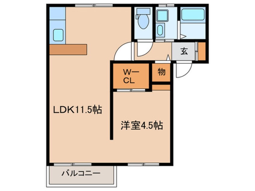 間取図 グリーンパーク山守　A棟