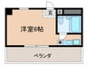 長谷川ビル矢田南 1Rの間取り