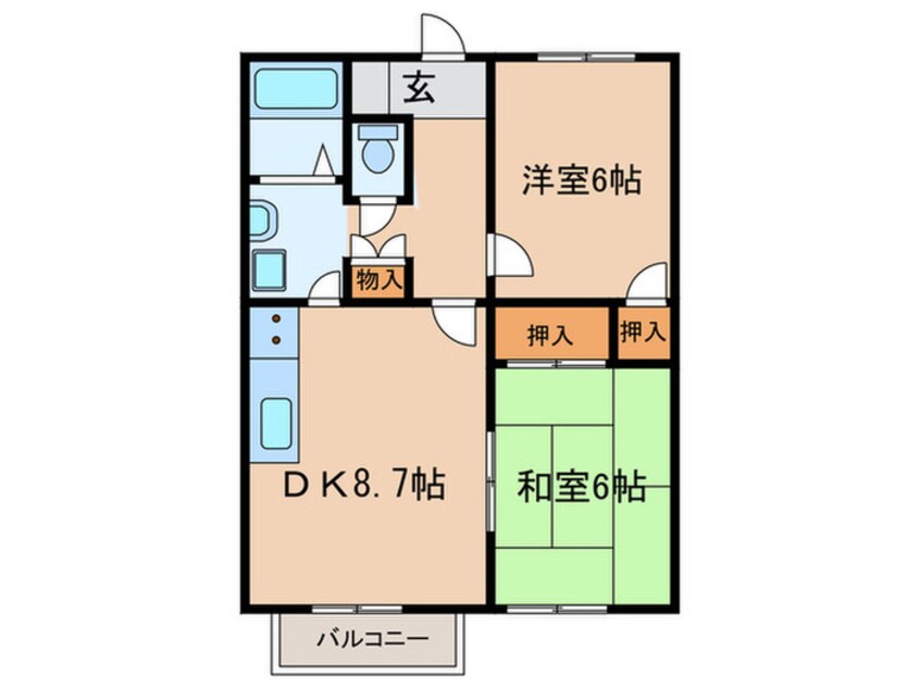 間取図 シャルレ永井