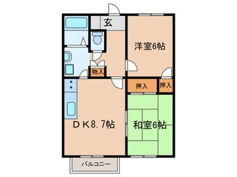 間取図 シャルレ永井