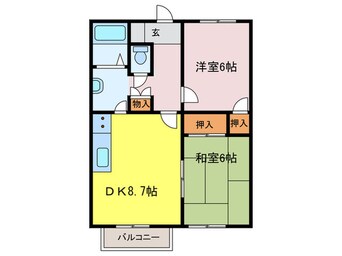 間取図 シャルレ永井