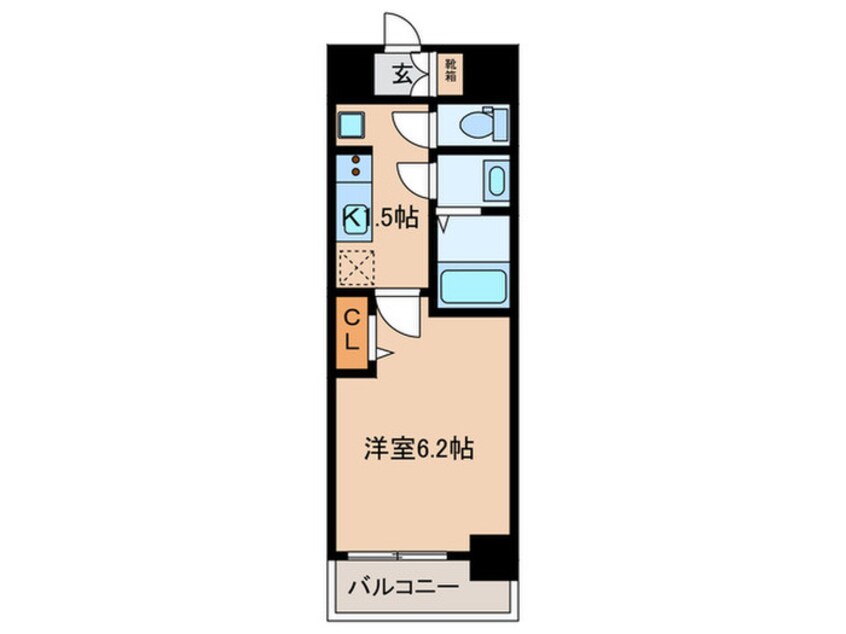 間取図 ﾌﾟﾚｻﾝｽ新栄ﾕﾘｼｽ(605)