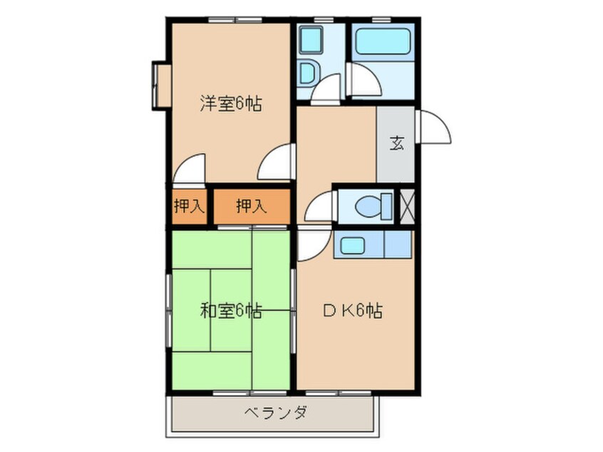 間取図 フロ－レンス西島