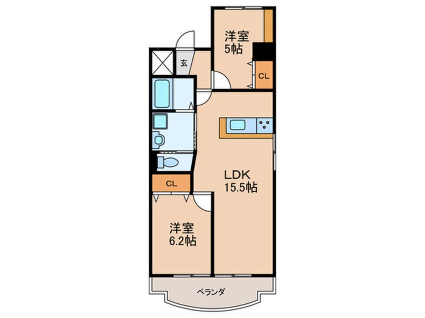 間取図 メゾン二村