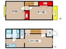 レヴァンテ赤池Ⅰ 2LDKの間取り