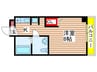 ST　PLAZA　KANAYAMA 1Kの間取り