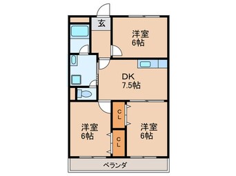 間取図 アーバン牧の原