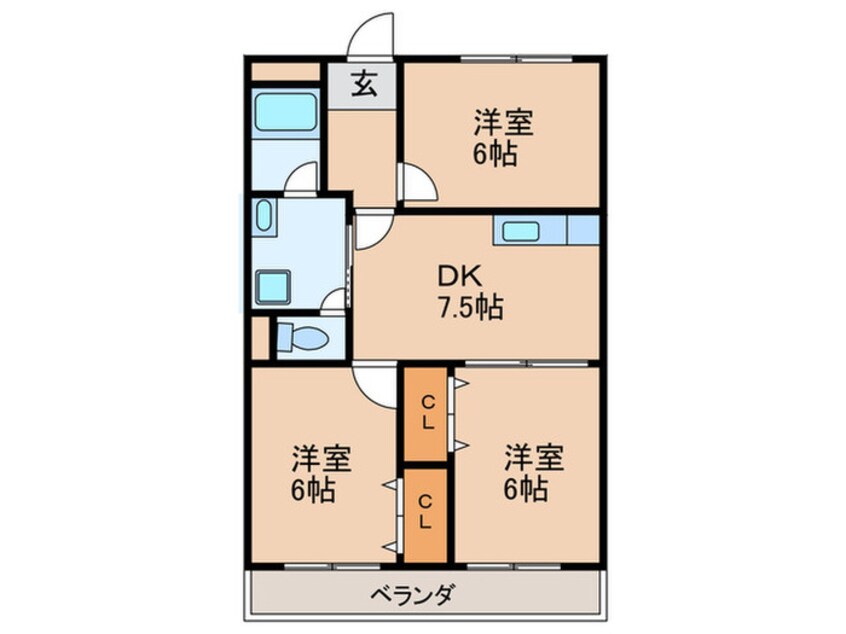 間取図 アーバン牧の原