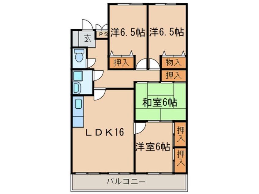 間取図 エレガンスマインⅢ