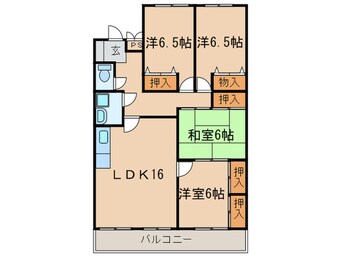 間取図 エレガンスマインⅢ