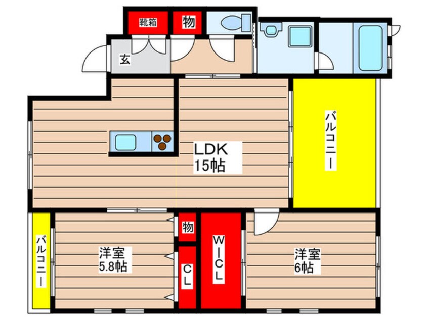 間取図 コ－トブラン