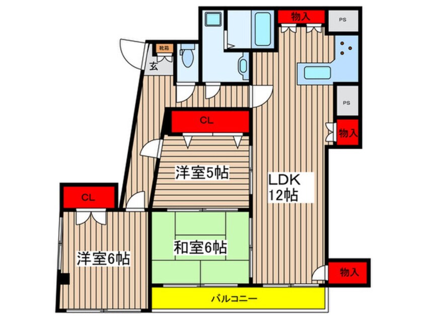 間取図 ブル－ムマンション