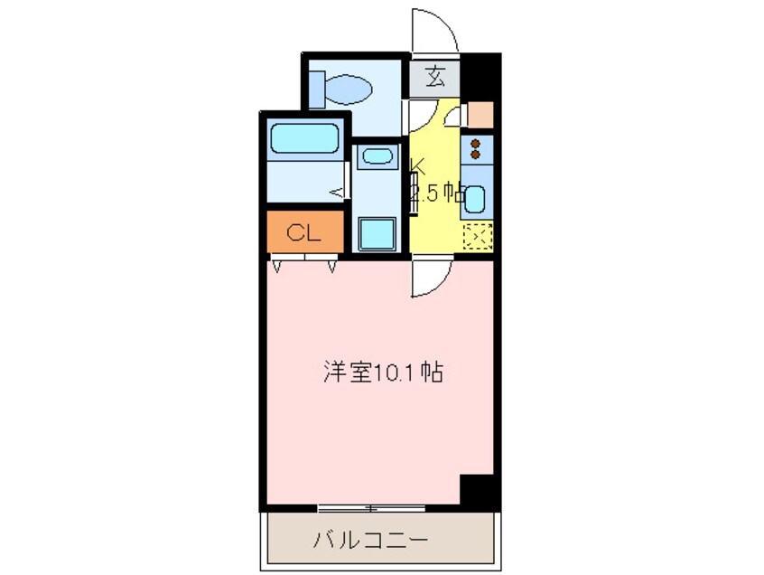 間取図 ヒルズスト－ン徳重