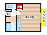 サン・friends八事 1Rの間取り