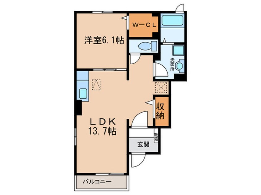 間取図 ブライド・オーブⅡ