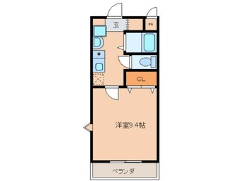 間取図 アンソレイユ榎木