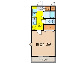 間取図 アンソレイユ榎木