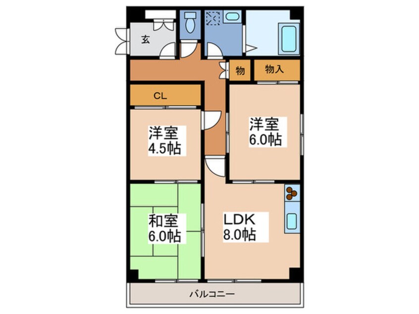 間取図 メゾンルピナス