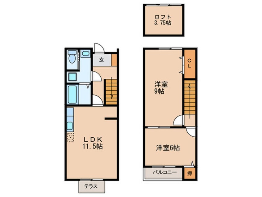 間取図 Twins Court A棟