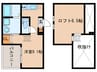 レジデンシアコート 1Rの間取り