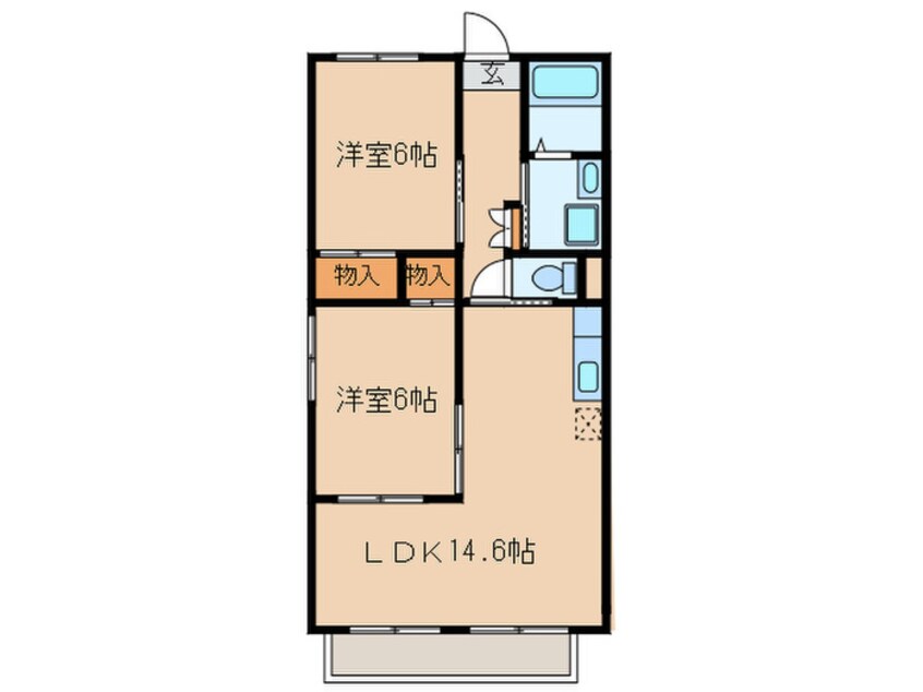 間取図 コ－ポマグノリア